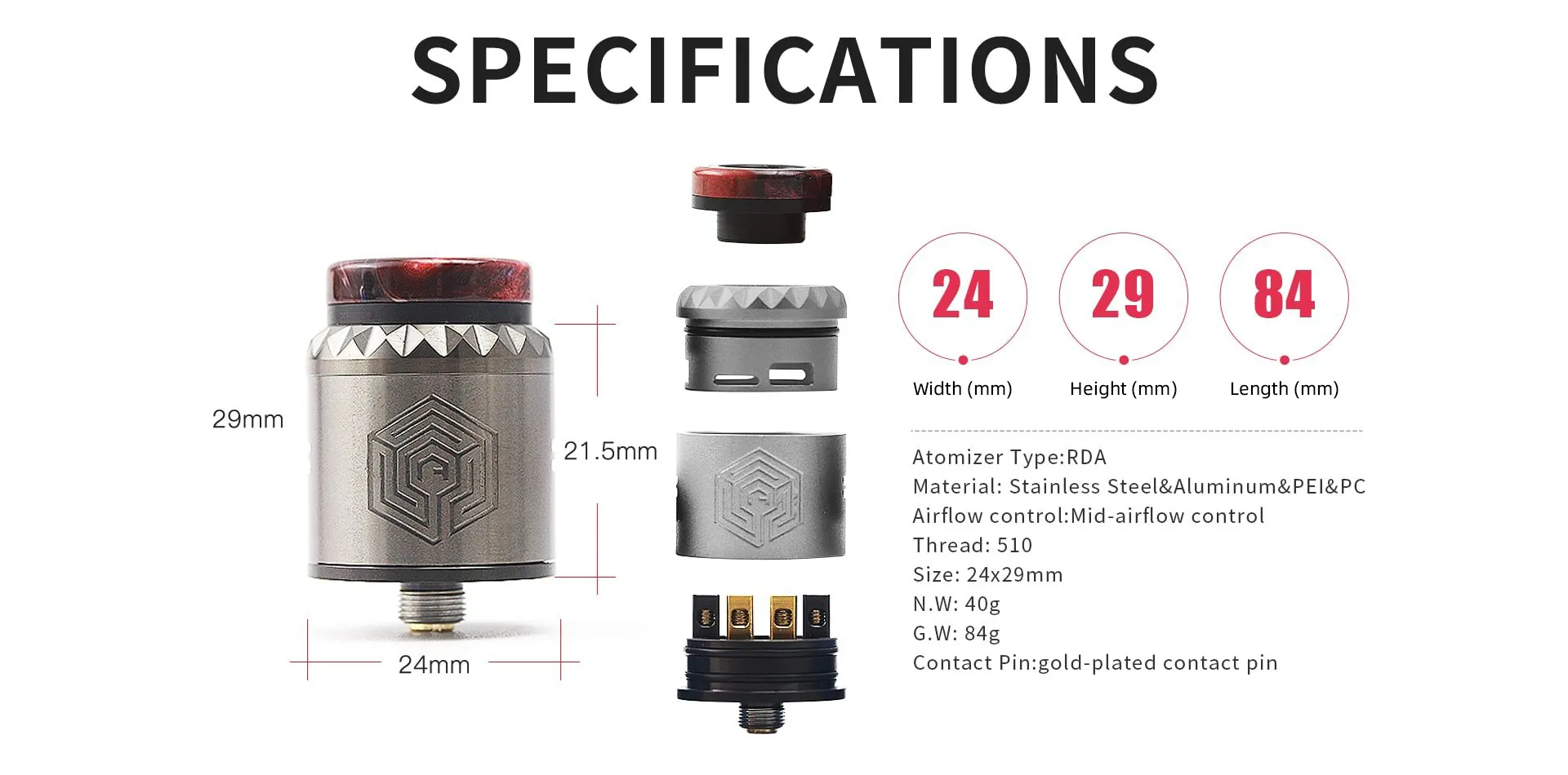 Advken Artha V2 RDA Specifications