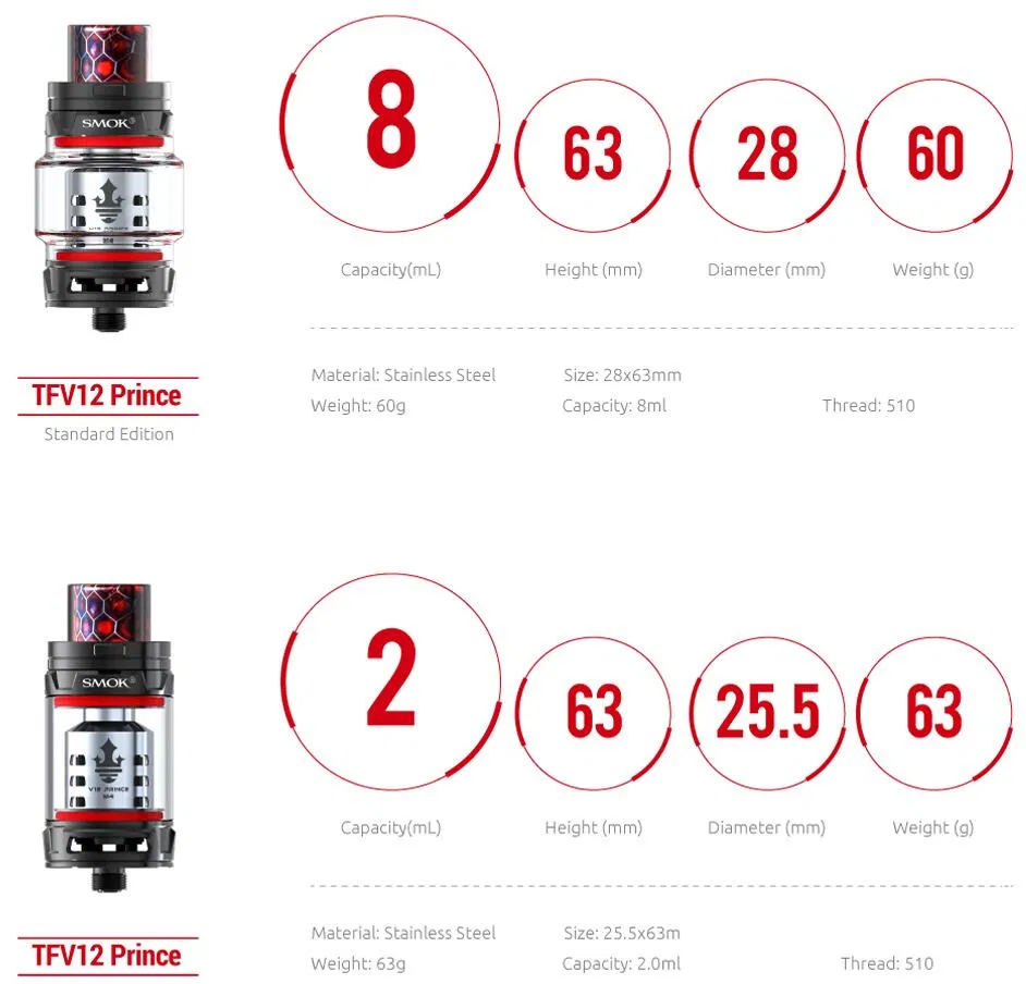 SMOK Stick Prince Kit, 8ml Tank